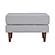 Cave Gray Tweed Ottoman by TOV Furniture