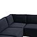 Willow Navy Modular L Sectional by TOV Furniture