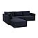 Willow Navy Modular LAF Chaise Sectional by TOV Furniture