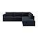 Willow Navy Modular RAF Chaise Sectional by TOV Furniture