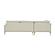 Serena Cream Velvet LAF Chaise Sectional by TOV Furniture