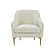 Serena Cream Velvet Accent Chair by TOV Furniture