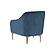 Serena Blue Velvet Accent Chair by TOV Furniture