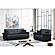 Rio Black Convertible Loveseat by Casamode
