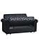 Rio Black Convertible Loveseat by Casamode