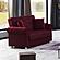 Rio Burgundy Convertible Loveseat by Casamode