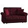 Rio Burgundy Convertible Loveseat by Casamode