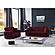Rio Burgundy Convertible Loveseat by Casamode