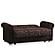 Rio Brown Convertible Loveseat by Casamode