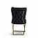 Royal Velvet Black/Gold Accent Chair (Set of 2) by Casamode