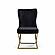 Royal Velvet Black/Gold Accent Chair (Set of 2) by Casamode