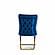 Royal Velvet Blue/Gold Accent Chair (Set of 2) by Casamode