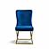 Royal Velvet Blue/Gold Accent Chair (Set of 2) by Casamode