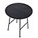 Rossmore - Black Base Side Table - Black Top, Black by LeisureMod