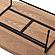Rossmore Oval Coffee Table Black Powder Coated Steel Frame, Natural Wood by LeisureMod