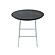 Rossmore - White Base Side Table - Black Top, Black by LeisureMod