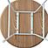 Rossmore - White Base Side Table - Natural Top, Natural Wood by LeisureMod