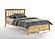 Rosemary Natural Platform Bed by Night & Day Furniture