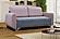 Alaska Queen Size Sofa Sleeper Gray/Pink by Skyler Designs
