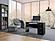 Gucio Black Desk w/3 Drawers by Skyler Designs