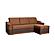 Nemo Sleeper Sectional Brown by Skyler Designs