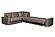 Norman Sectional Sofa Brown by Skyler Designs