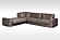 Norman Sectional Sofa Brown by Skyler Designs