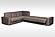 Norman Sectional Sofa Brown by Skyler Designs