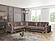 Norman Sectional Sofa Brown by Skyler Designs