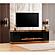 Lianna Fireplace TV Console w/Logs Insert - Black by Smart Furniture