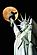 SF1325B Temp Glass w/Foil - Liberty Moonlight (60x40) by Classy Art