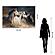 SF1376 Temp Glass w/Foil - 3 Horse (40x60) by Classy Art