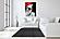 SF1377 Temp Glass w/Foil - Red Lace (40x60) by Classy Art