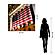 SF1391 Temp Glass w/Foil - Flag across Stock Exchange (40x60) by Classy Art