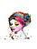 SF1406 Temp Glass w/Foil - Lady of Color (40x60) by Classy Art