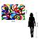 SF1415 Temp Glass w/Foil - Collage of Colors (60x40) by Classy Art