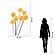 SF1417 Temp Glass w/Foil - Yellow Bulb 2 (40x60) by Classy Art