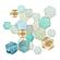 SF1420 Temp Glass w/Foil - Color Me Poly (50x50) by Classy Art