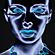 SF1524 Tempered Glass w/Foil - Neon Lashes (50x50) by Classy Art