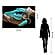 SF1622 Temp Glass w/Foil - Turquoise Snake (40x60) by Classy Art