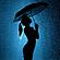 SF1632 Temp Glass w/Foil - Rainy Night 2 (50x50) by Classy Art