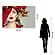 SF1664R Tempered Glass w/Foil & Rhinestones - Rose Vail (40x60) by Classy Art