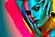 SF1670 Temp Glass w/Foil - Electric Stroke (40x60) by Classy Art