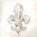 SF1688R Temp Glass w/Foil & Rhinestones - Fleur in Gems (50x50) by Classy Art