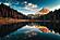 SF1712 Temp Glass w/Foil - Mountain Reflection (60x40) by Classy Art