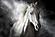 SF1746 Temp Glass w/Foil - Mystical White Horse (60x40) by Classy Art