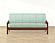 At The Gate Blue Futon Cover by SIS Covers