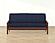 Belmont Deep Blue Futon Cover by SIS Covers