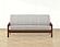 Bungalow Stripe Slate Futon Cover by SIS Covers