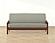 Crisscross Mineral Futon Cover by SIS Covers